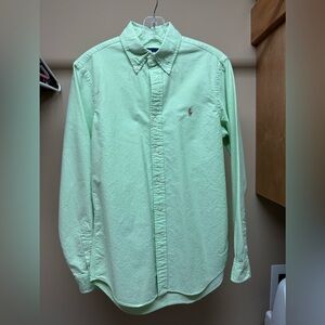 Ralph Lauren Men's Light Green Button Down Shirt